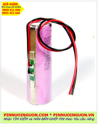 Samsung ICR18650-26F, Pin sạc Lithium 3.7v 2600mAh Samsung ICR18650-26F (loại dây zắc cắm)